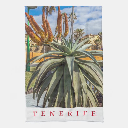 Tenerife Aloe Vera Teetuch Geschirrtuch (Vertikal)