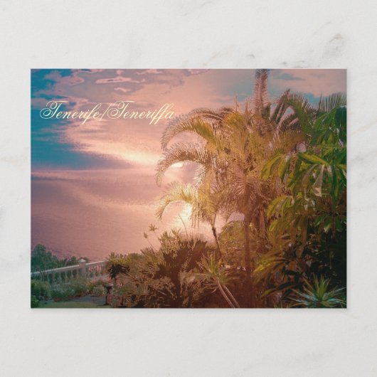 Tenerife,awesome effect postkarte (Vorderseite)