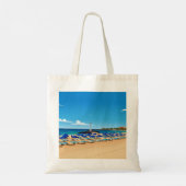 Tenerife beach view tote bag tragetasche (Rückseite)