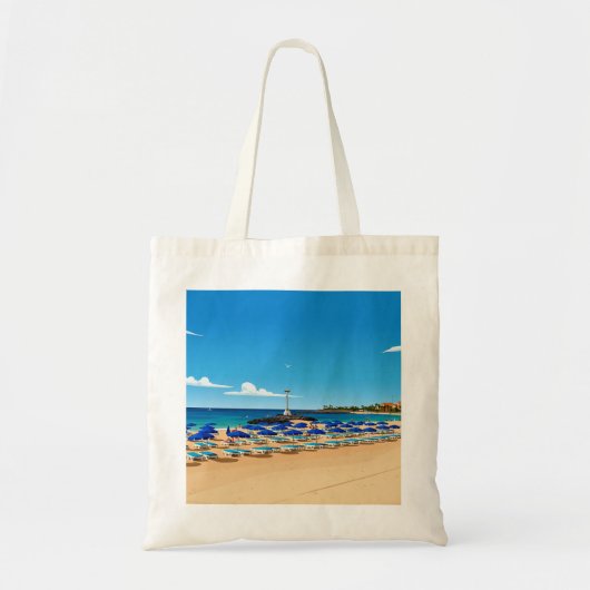 Tenerife beach view tote bag tragetasche (Vorne)