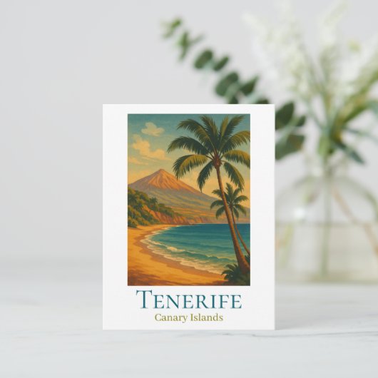 Tenerife Canary Islands Mount Teide Spanish Island Postkarte (Stehend Vorderseite)