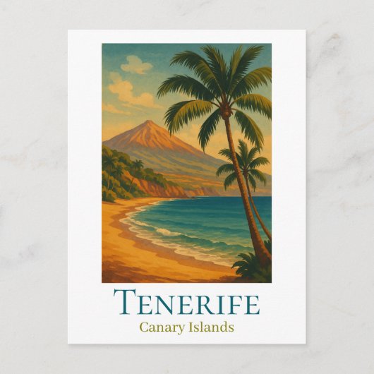 Tenerife Canary Islands Mount Teide Spanish Island Postkarte (Vorderseite)