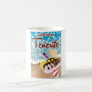 Tenerife Eiscreme Cartoon Reiseplakat Kaffeetasse
