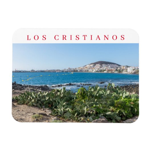 Tenerife Los Cristianos View Kühlschrankmagnet Magnet (Horizontal)