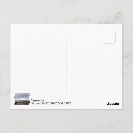 Tenerife Mount Teide Postcard! Postkarte (Rückseite)