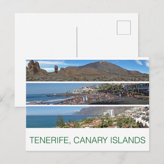 Tenerife Postkarte (Vorne/Hinten)