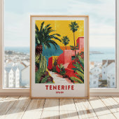Tenerife Spanien Reiseplakat Wandkunst Poster