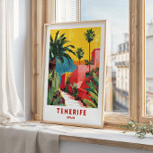 Tenerife Spanien Reiseplakat Wandkunst Poster