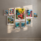 Tenerife Spanien Reiseplakat Wandkunst Poster