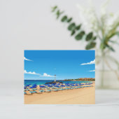 Tenerife Strandansicht Postkarte (Stehend Vorderseite)