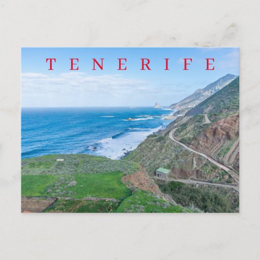 Tenerife Taganana View Postkarte (Vorderseite)