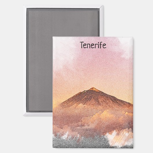 Tenerife Teide Mountain Kanarische Inseln Magnet (Vorderseite/Rückseite)