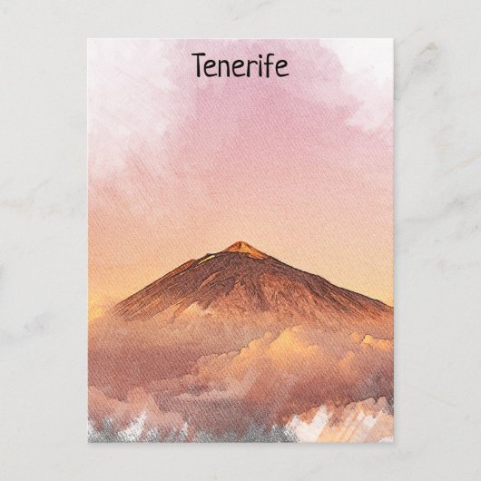Tenerife Teide Mountain Kanarische Inseln Postkarte (Vorderseite)