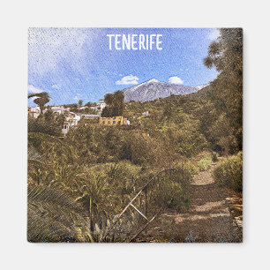 Tenerife Teide Mountain Kanarische Inseln Spanien Magnet