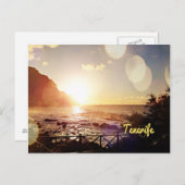 Teneriffa, Abend Postkarte (Vorne/Hinten)