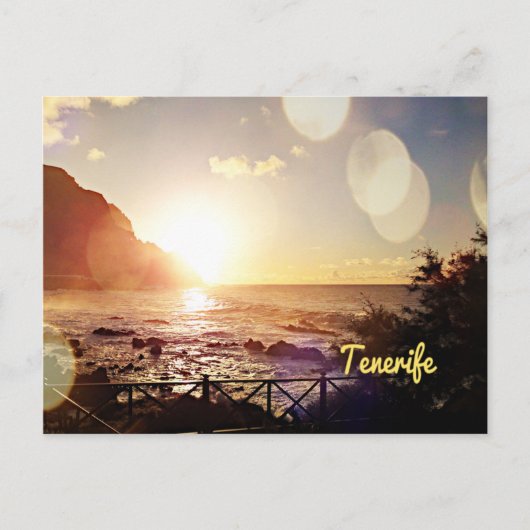 Teneriffa, Abend Postkarte (Vorderseite)