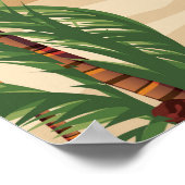 Teneriffa Beach Holiday Poster (Ecke)