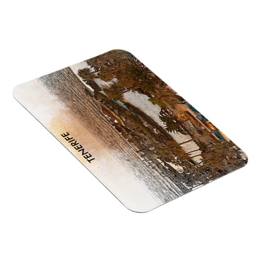 Teneriffa Canarias Spanien Vintage Magnet (Rechte Seite)