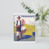 Teneriffa, einige Dorfbewohner, Spanien, Vintag Postkarte (Stehend Vorderseite)