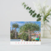 Teneriffa Einmaliger Blick auf die Bäume Postkarte (Stehend Vorderseite)