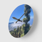 Teneriffa-Glückspilze. Runde Wanduhr (Winkel)