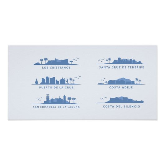 Teneriffa horizontal poster (Vorderseite)