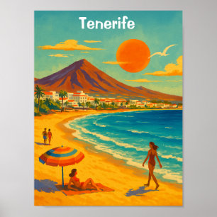 Teneriffa Kanarische Insel Playa de las Americas Poster
