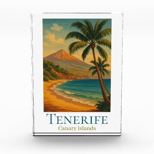 Teneriffa Kanarische Inseln Mount Teide Spanische Fotoblock (Vorderseite)