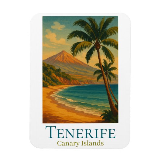 Teneriffa Kanarische Inseln Mount Teide Spanische  Magnet (Vertikal)