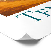Teneriffa Kanarische Inseln Mount Teide Spanische  Poster (Ecke)