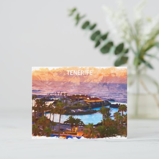 Teneriffa Kanarische Inseln Postkarte (Stehend Vorderseite)