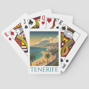 Teneriffa Kanarische Inseln Vintage Küstenreise Spielkarten