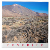 Teneriffa Keramik Teide View Fliese (Vorderseite)