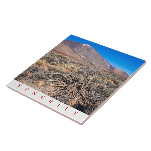 Teneriffa Keramik Teide View Fliese (Seite)