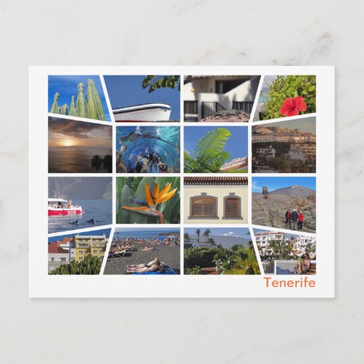 Teneriffa-Multi-Image Postkarte (Vorderseite)