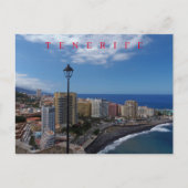 Teneriffa Puerto de La Cruz Aussicht Postkarte (Vorderseite)
