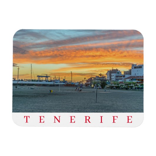Teneriffa Sonnenuntergang Kühlschrankmagnet Magnet (Horizontal)