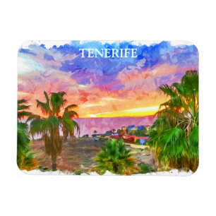 Teneriffa Spanien Kanarische Insel Vintage-Reise Magnet