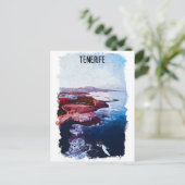 Teneriffa Spanien Küste Kanarische Inseln Reise So Postkarte (Stehend Vorderseite)