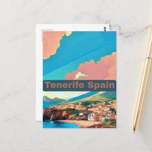 Teneriffa Spanien Reise Postkarten Kunst Spanien R