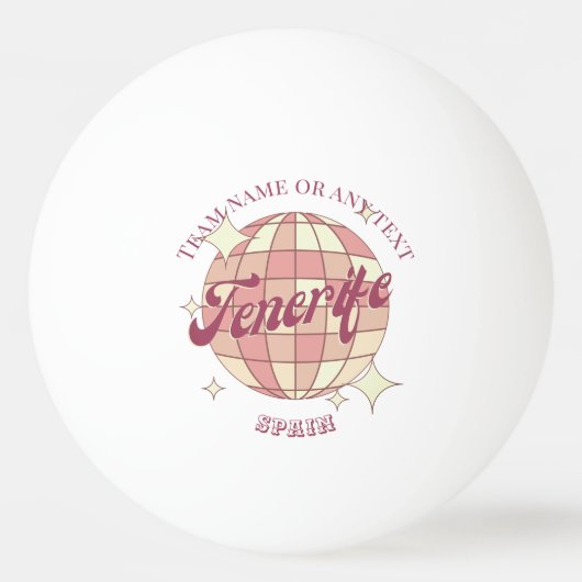 Teneriffa Spanien Tischtennis Tischtennisball (Vorderseite)