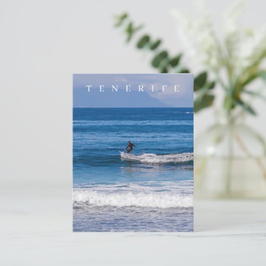 Teneriffa-Surfaussicht auf der Postkarte (Stehend Vorderseite)