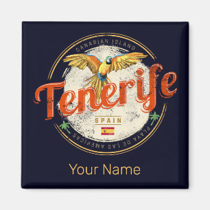 Teneriffa und Papagei Kanarische Inseln Spanien Vi Magnet