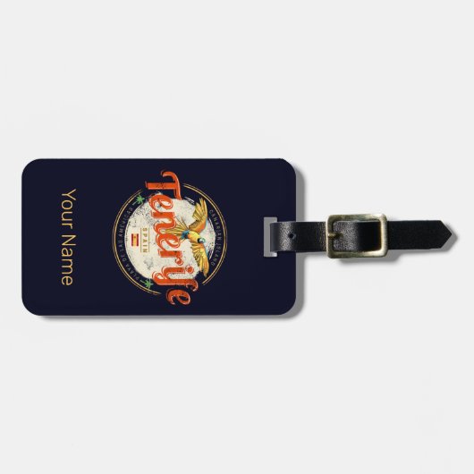 Teneriffa und Parrot Kanarische Inseln Spanien Vin Gepäckanhänger (Vorderseite horizontal)