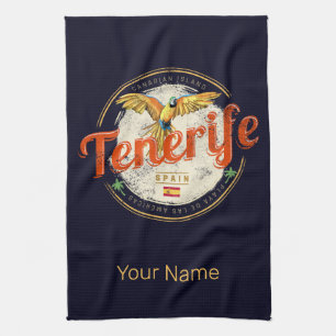 Teneriffa und Parrot Kanarische Inseln Spanien Vin Geschirrtuch