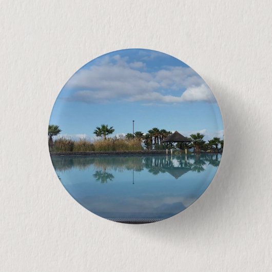 Teneriffapoolside-Ansicht-Knopf-Abzeichen Button (Vorderseite)