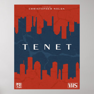 TENET Retrovhcover Poster