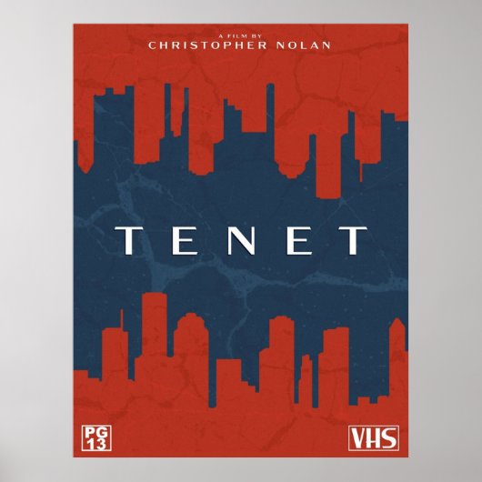 TENET Retrovhcover Poster (Vorne)