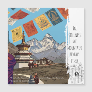 Tengboche-Kloster Everest-Berg Motivation Magnetkarte