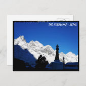 Tengboche, Kloster, Himalaya-Pfad - Nepal Postkarte (Vorne/Hinten)